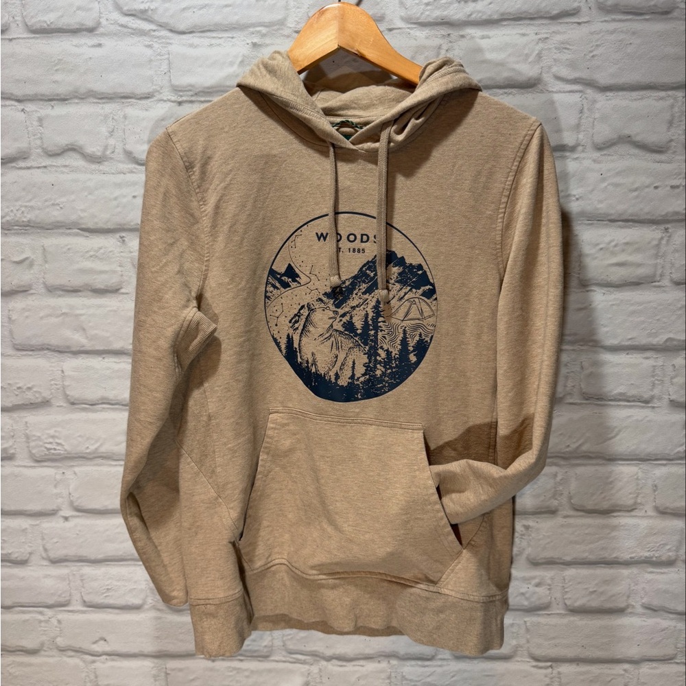 Tan Graphic Hoodie for Women